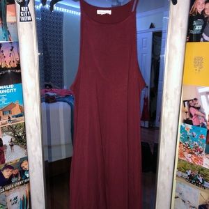 Burgundy dress